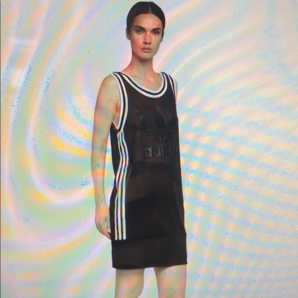 Adidas BB Black Mesh Tank Dress - Picture 6 of 6
